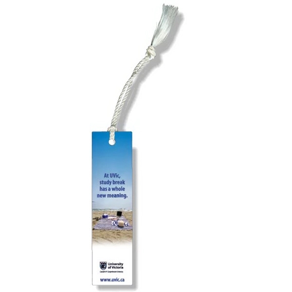 White vinyl plastic bookmark... from ASI 87400 ArtechPro