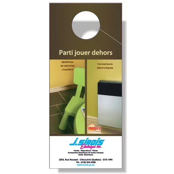.020 White PVC Plastic Door & Shower Hanger. Stock shape, 3.5"... from ASI 87400 ArtechPro