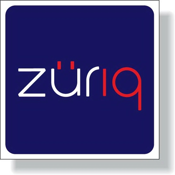 Custom shape white double-sided window decal with standard permanent adhesive, .003... from ASI 87400 ArtechPro