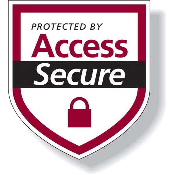 Custom shape white double-sided window decal with standard permanent adhesive, .003... from ASI 87400 ArtechPro