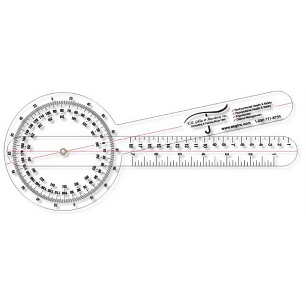 Clear Co-Polyester Plastic Stock Shape Goniometer. Open size - 5"x19.875" /... from ASI 87400 ArtechPro