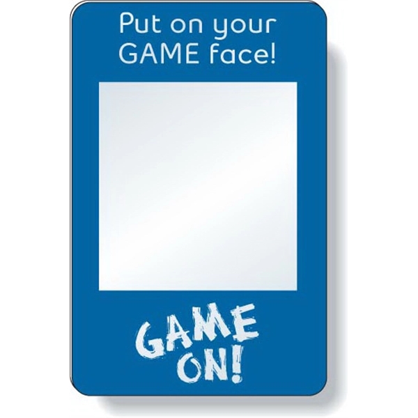 Co-polyester .040 thick plastic mirror with magnetic back. Screen-printed in spot... from ASI 87400 ArtechPro