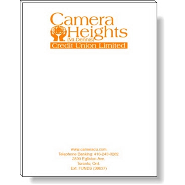 50 Page Magnetic Note-Pad. Offset printed in 1 custom Pantone colour... from ASI 87400 ArtechPro