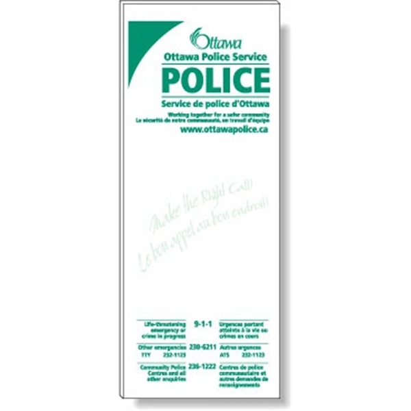 50 Page Magnetic Note-Pad. Offset printed in 1 custom Pantone colour... from ASI 87400 ArtechPro