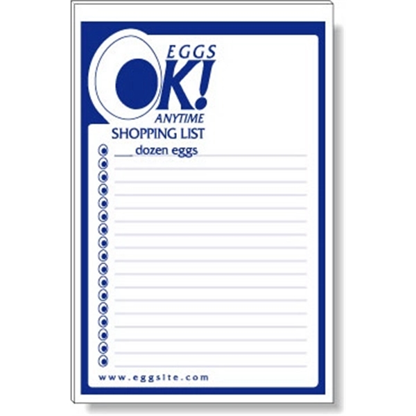 50 Page Magnetic Note-Pad. Offset printed in 1 custom Pantone colour... from ASI 87400 ArtechPro