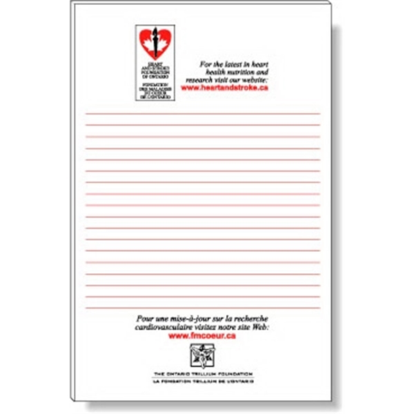 50 Page Magnetic Note-Pad. Offset printed in 1 custom Pantone colour... from ASI 87400 ArtechPro