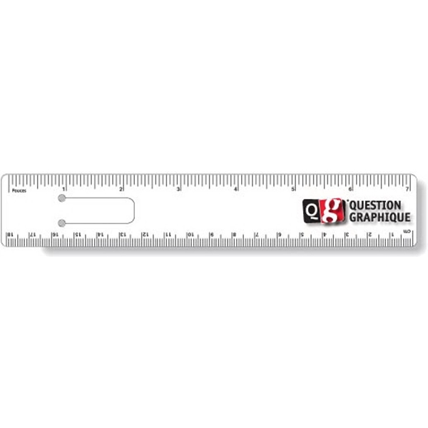 Punched clip plastic bookmark / ruler with high resolution full color... from ASI 87400 ArtechPro