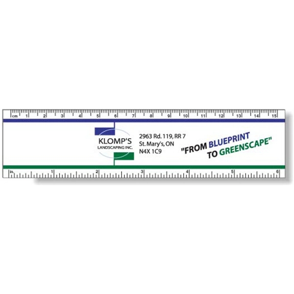 White Gloss Flexible .020 PVC Plastic Rulers. Screen-printed in spot colors.... from ASI 87400 ArtechPro