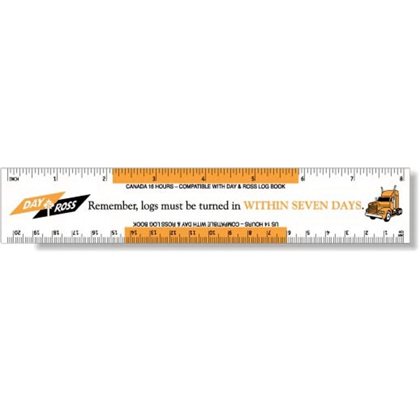 White Gloss Flexible .020 PVC Plastic Rulers. Screen-printed in spot colors.... from ASI 87400 ArtechPro