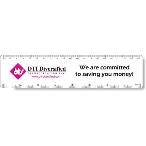White Gloss Flexible .020 PVC Plastic Rulers. Screen-printed in spot colors.... from ASI 87400 ArtechPro