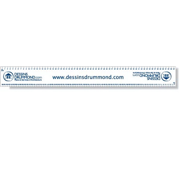 White Gloss Flexible .020 PVC Plastic Rulers. Screen-printed in spot colors.... from ASI 87400 ArtechPro