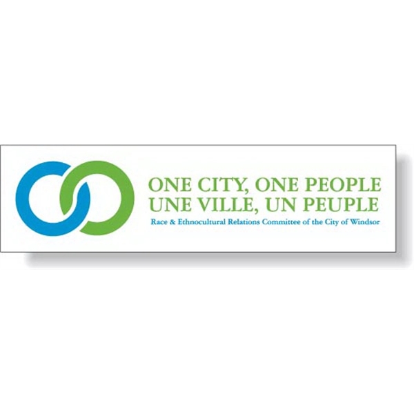 Removable white matte vinyl bumper decal.... from ASI 87400 ArtechPro