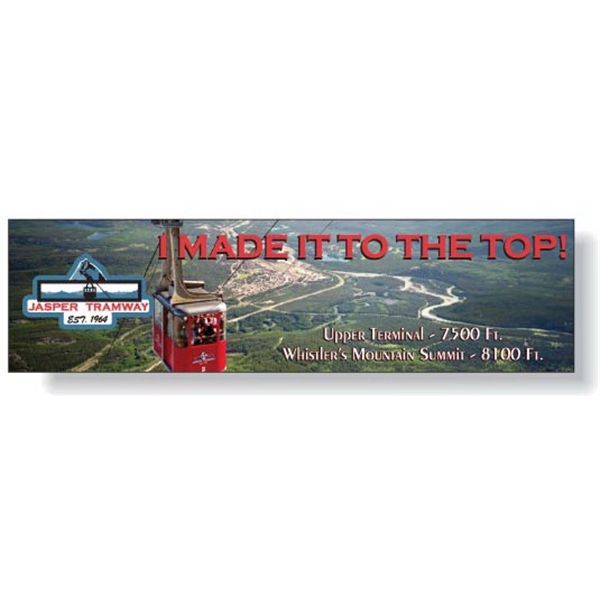 Removable white matte vinyl bumper decal, clear vanish.... from ASI 87400 ArtechPro