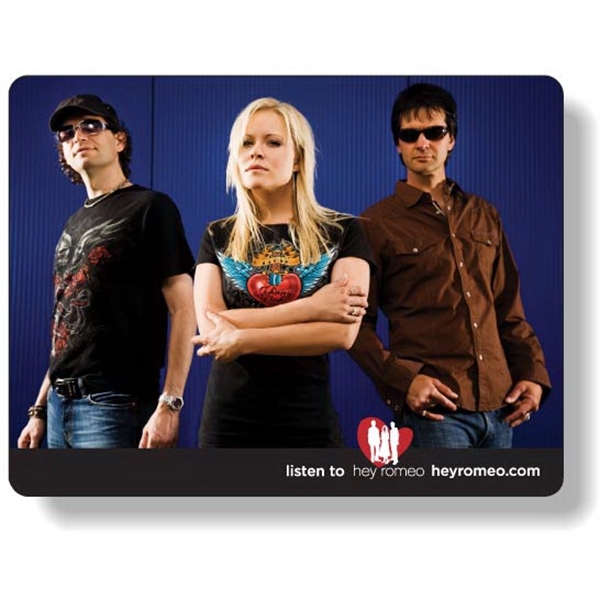 Rectangle shape mouse pad with clear textured vinyl front and repositionable... from ASI 87400 ArtechPro