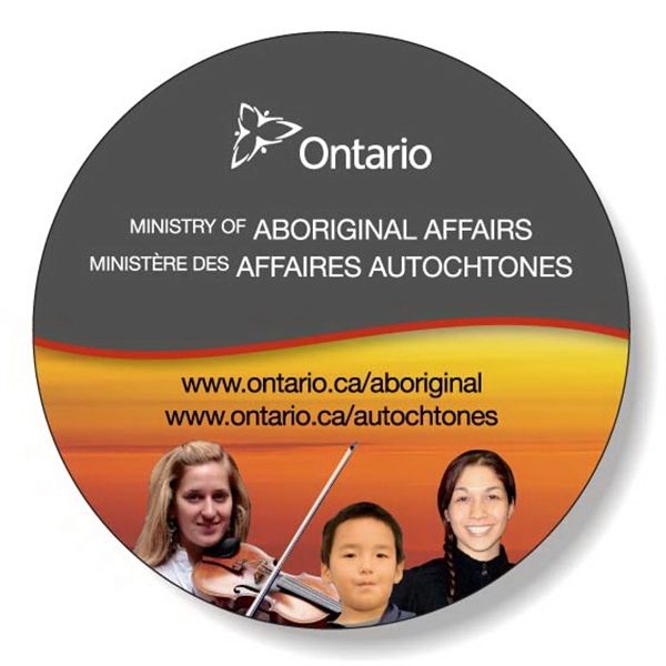 Round mouse pad with clear textured vinyl front and repositionable non-slip... from ASI 87400 ArtechPro