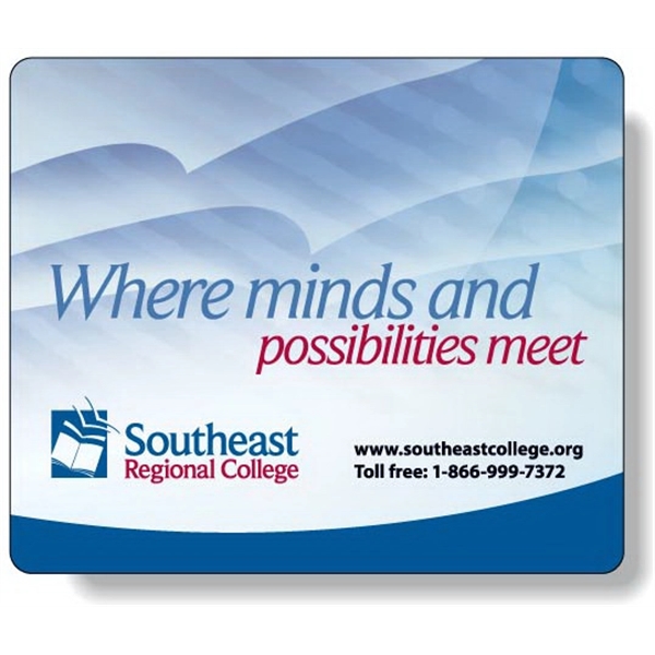 Rectangle shape mouse pad with clear textured vinyl front and repositionable... from ASI 87400 ArtechPro