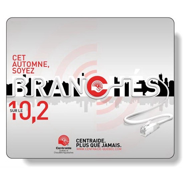 Rectangle shape mouse pad with clear textured vinyl front and repositionable... from ASI 87400 ArtechPro