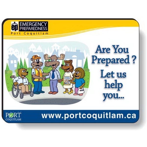 Traditional rectangle mouse pad with 3/32" rubber back and hard front... from ASI 87400 ArtechPro