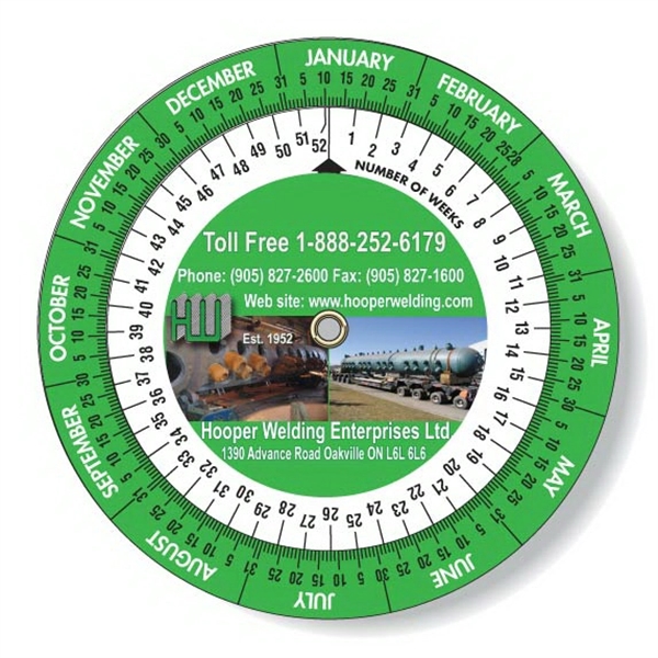 Date Finder Wheel Calculator. Digitally printed in full color directly on... from ASI 87400 ArtechPro