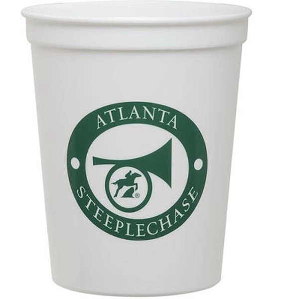 Sixteen ounce white plastic cold drink stadium cup.... from ASI 31490 Admatch Corporation / Admatch-Regal