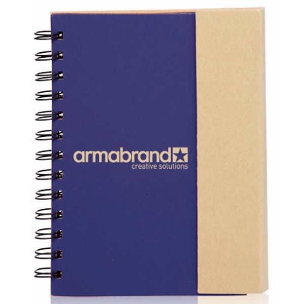 5.25" x 7" Eco flip top notebook with sticky notes.... from ASI 39552 BEL Promo