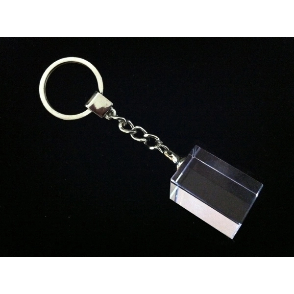 RECTANGULAR CRYSTAL KEYCHAIN... from ASI 55540 Furniward Company / Furniward