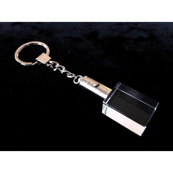 A rectangular crystal keychain with light.... from ASI 55540 Furniward Company / Furniward
