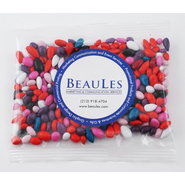 Chocolate sunflower seeds in a 5" x 5" bag.... from ASI 44900 NC Custom (CI/Lanco)