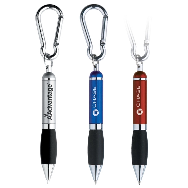 Solid brass construction with cap-off ballpoint pen action mini clip pen.... from ASI 40544 Binaco / Binaline