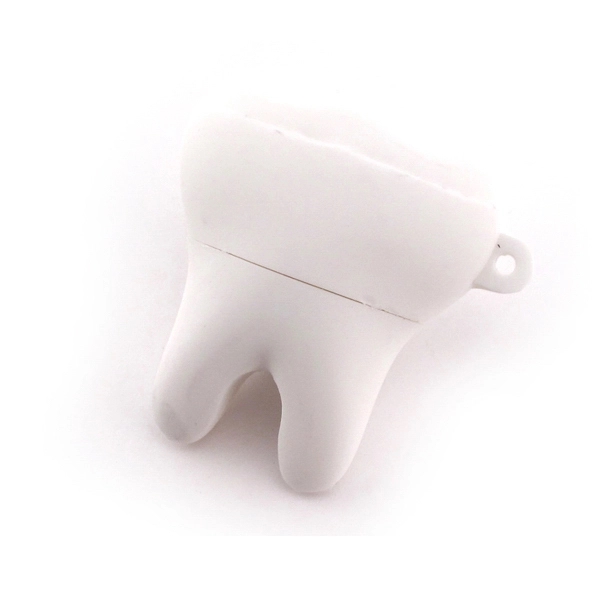 USB drive made of PVC material that's shaped like a tooth;... from ASI 63776 KTI Networks Inc / KTI Promo