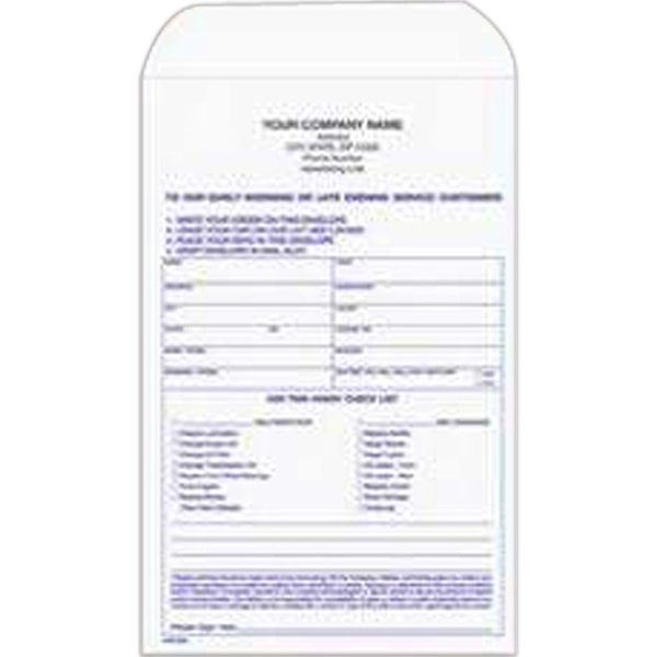 Overnight auto repair envelope, 6" x 9".... from ASI 52493 Ennis Inc