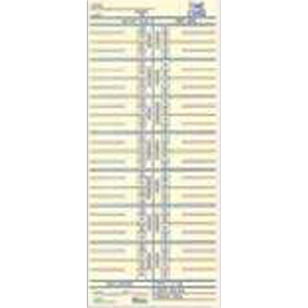 Blank 3 5/8" x 8 1/2" one-part time card.... from ASI 52493 Ennis Inc