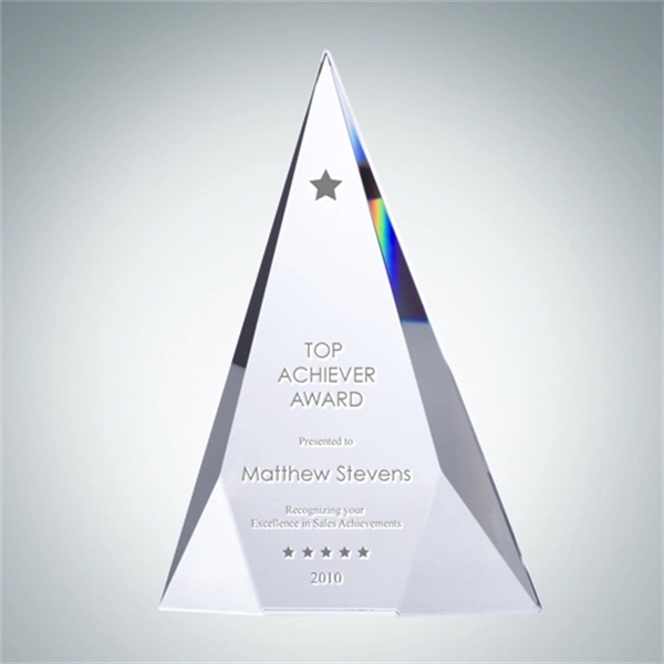 Crystal glass tri-triangle award.... from ASI 47791 Best Deal Awards / Best Deal Awards