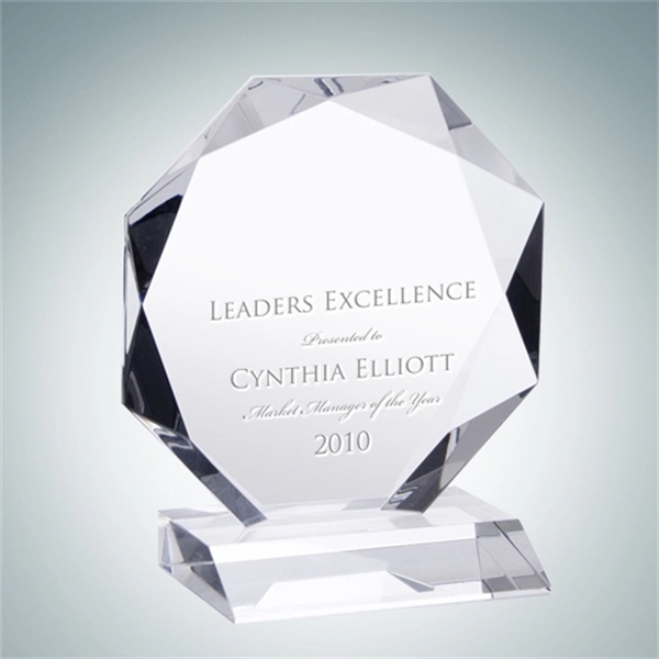 Crystal glass octagon award.... from ASI 47791 Best Deal Awards / Best Deal Awards
