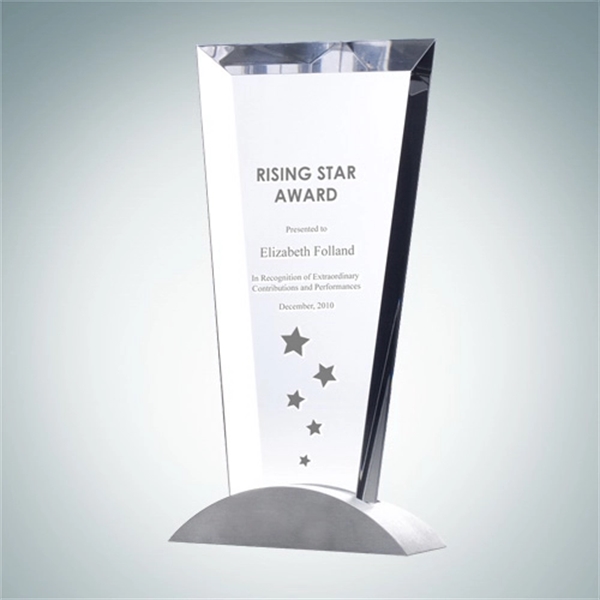 Triangular crystal glass award.... from ASI 47791 Best Deal Awards / Best Deal Awards