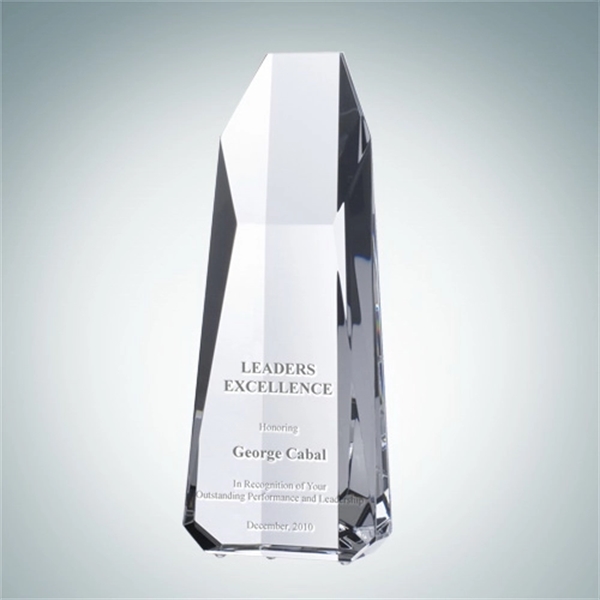 Crystal glass super hexagon tower award.... from ASI 47791 Best Deal Awards / Best Deal Awards