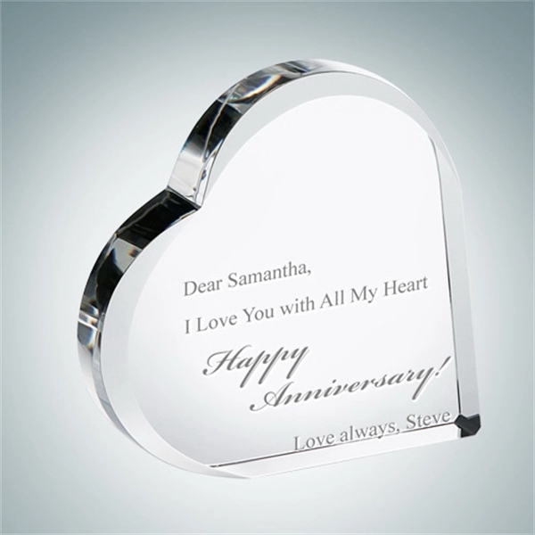 Heart crystal glass keepsake.... from ASI 47791 Best Deal Awards / Best Deal Awards