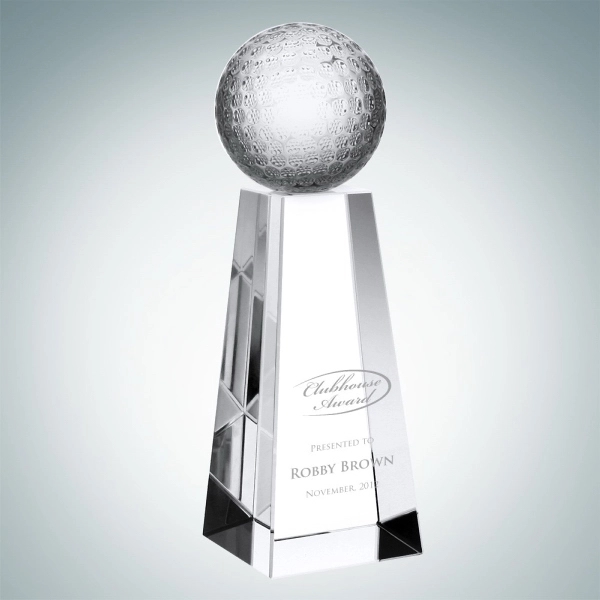 Crystal glass golf ball with tall base.... from ASI 47791 Best Deal Awards