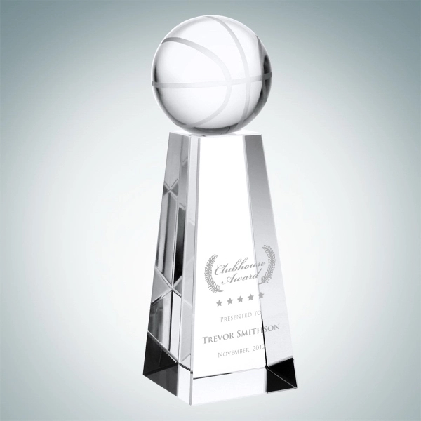 Crystal glass basketball with tall base.... from ASI 47791 Best Deal Awards