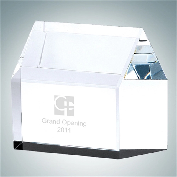 Real Estate house crystal glass award.... from ASI 47791 Best Deal Awards / Best Deal Awards