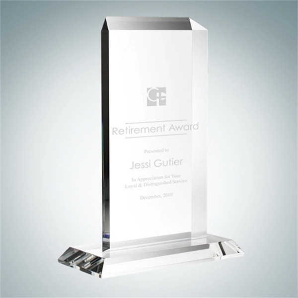 Vertical rectangle plaque with base.... from ASI 47791 Best Deal Awards
