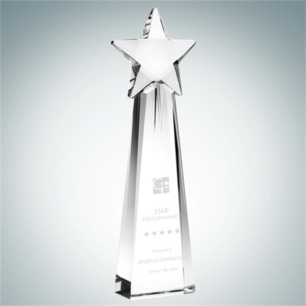Star Goddess tower award made of optical crystal features gorgeous lines... from ASI 47791 Best Deal Awards