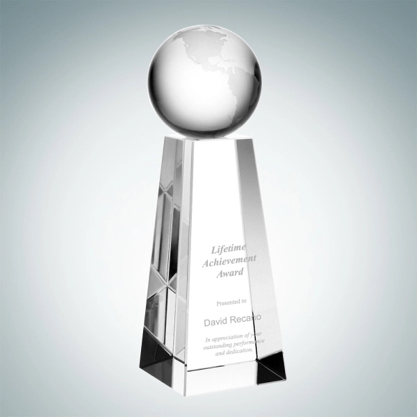 Top of World award features an etched globe designed with Earth's... from ASI 47791 Best Deal Awards