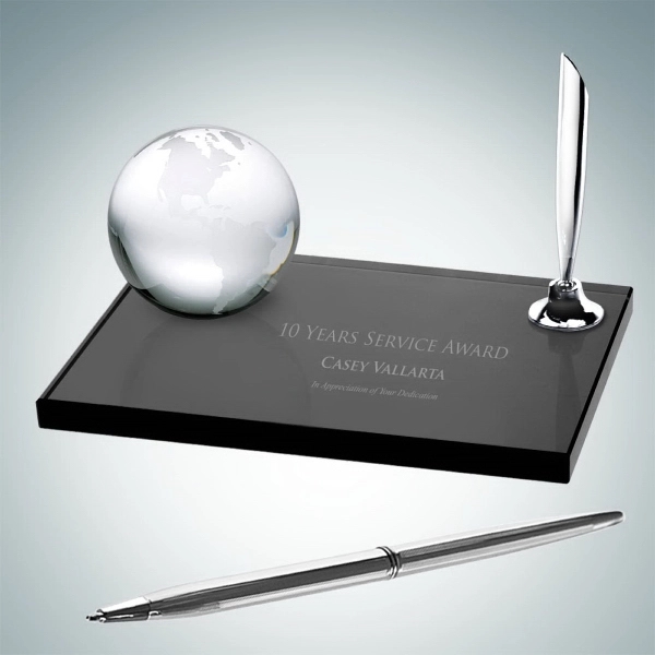 Crystal Globe Pen Set.... from ASI 47791 Best Deal Awards / Best Deal Awards