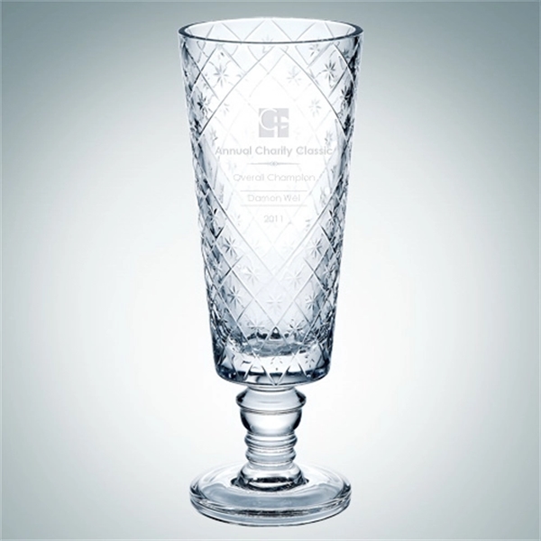 Lead crystal diamond net vase.... from ASI 47791 Best Deal Awards / Best Deal Awards