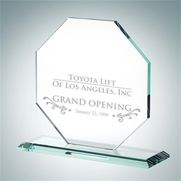 Jade glass octagon award.... from ASI 47791 Best Deal Awards