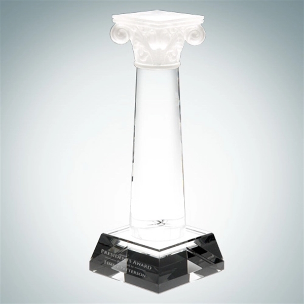 Pate de verre crystal glass column of success... from ASI 47791 Best Deal Awards / Best Deal Awards