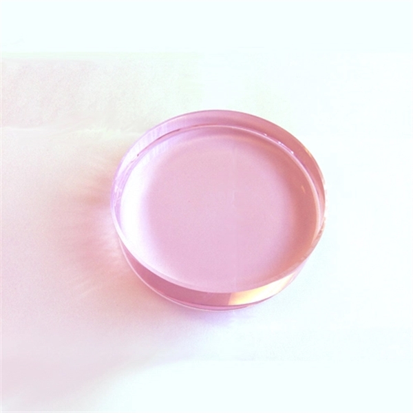 CRYSTAL ROUND PAPERWEIGHT - PINK 4" DIAMETER... from ASI 55540 Furniward Company / Furniward