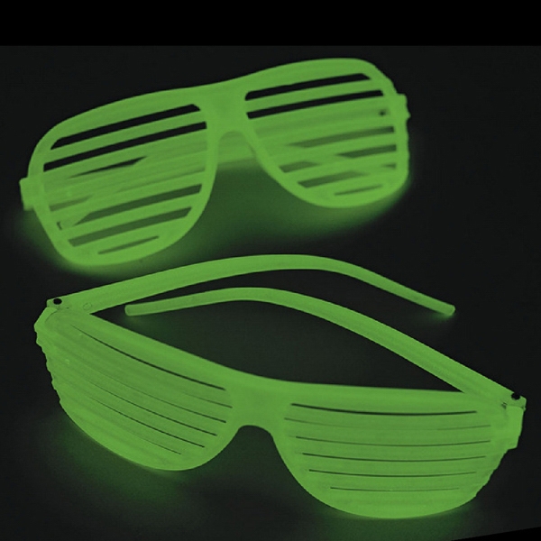 Glow in the dark slotted sunglasses; no imprint only.... from ASI 52710 Lincoln Line