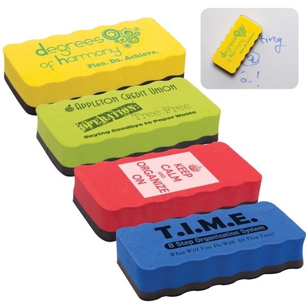 Magnetic dry eraser, offered in a variety of colors and showcases... from ASI 62190 Illini